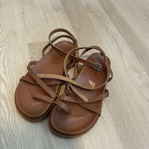 Wat The Brand Brown Strappy Sandals